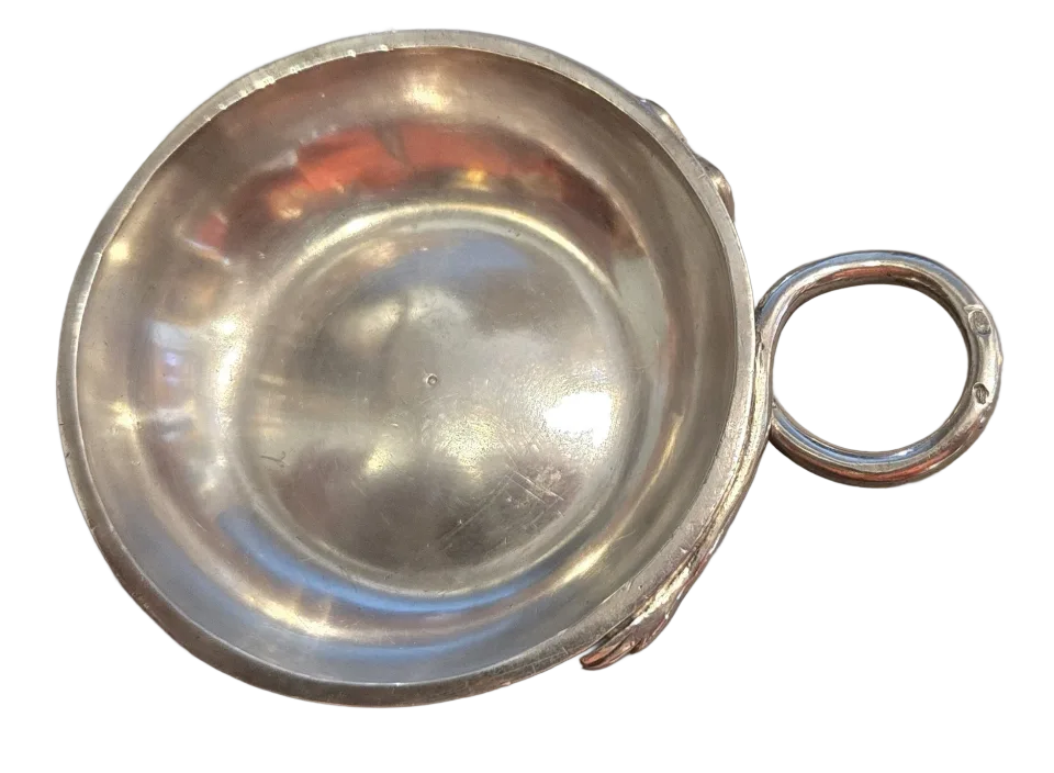 Taste-vin en argent massif à anse en forme de serpent, Paris 1789